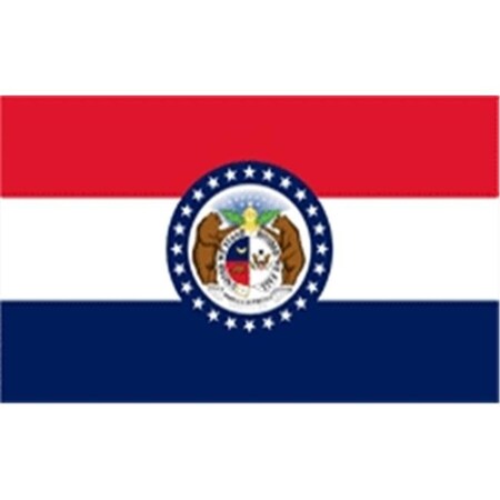 Annin Flagmakers Annin Flagmakers 142950 2 ft. X 3 ft. Nyl-Glo Missouri Flag 142950